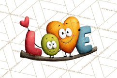 Quirky Valentine Monster Clipart PNG for Cute Printable Product Image 5
