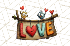 Quirky Valentine Monster Clipart PNG for Cute Printable Product Image 3