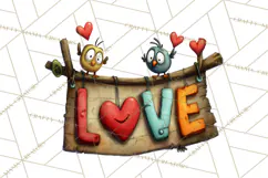 Quirky Valentine Monster Clipart PNG for Cute Printable Product Image 3