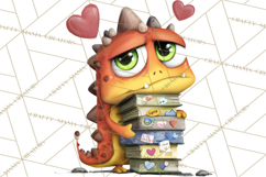 Quirky Valentine Monster Clipart PNG for Cute Printable Product Image 2