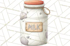 Farm Animals Clipart PNG, Cow Pig Sheep Horse Chicken Goat Product Image 3
