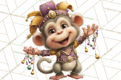 Carnival Animals Parade Clipart, Mardi Gras PNG Product Image 2