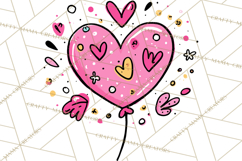 Bubblegum Pop Valentine Clipart PNG Hearts Candy Cupcakes Product Image 4