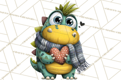 Quirky Valentine Monster Clipart PNG for Cute Printable Product Image 2