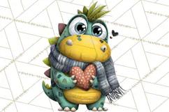Quirky Valentine Monster Clipart PNG for Cute Printable Product Image 2