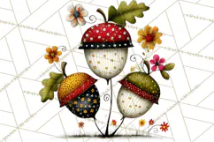 Forest Friends Woodland Animals PNG Clipart Mushrooms Art Product Image 5