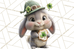 Lucky Animals Clipart, St. Patrick’s Day PNG, Cute Shamrock Product Image 5