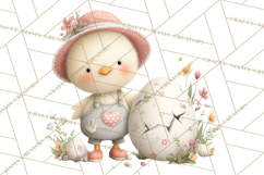 Easter Farm Animals Clipart PNG, Farm Animals Easter Eggs Product Image 5