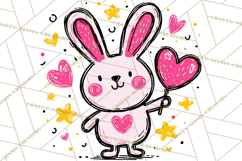 Bubblegum Pop Valentine Clipart PNG Hearts Candy Cupcakes Product Image 5