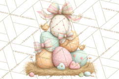 Easter Farm Animals Clipart PNG, Farm Animals Easter Eggs Product Image 5