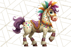 Carnival Animals Parade Clipart, Mardi Gras PNG Product Image 2
