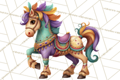 Carnival Animals Parade Clipart, Mardi Gras PNG Product Image 3