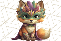 Carnival Animals Parade Clipart, Mardi Gras PNG Product Image 4