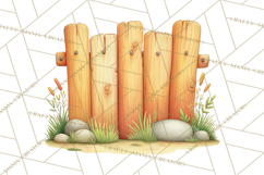 Farm Animals Clipart PNG, Cow Pig Sheep Horse Chicken Goat Product Image 2