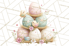 Easter Farm Animals Clipart PNG, Farm Animals Easter Eggs Product Image 2
