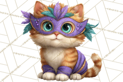 Carnival Animals Parade Clipart, Mardi Gras PNG Product Image 5