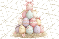 Easter Farm Animals Clipart PNG, Farm Animals Easter Eggs Product Image 3
