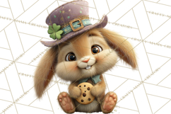 Lucky Animals Clipart, St. Patrick’s Day PNG, Cute Shamrock Product Image 3