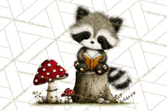 Forest Friends Woodland Animals PNG Clipart Mushrooms Art Product Image 3