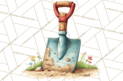 Farm Animals Clipart PNG, Cow Pig Sheep Horse Chicken Goat Product Image 3