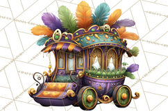 Carnival Animals Parade Clipart, Mardi Gras PNG Product Image 5