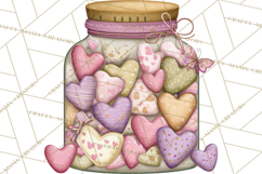 Retro Valentine Candy Shop Clipart PNG Pastel Sweets Product Image 2