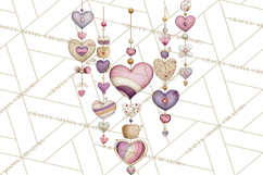 Retro Valentine Candy Shop Clipart PNG Pastel Sweets Product Image 4