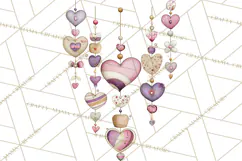 Retro Valentine Candy Shop Clipart PNG Pastel Sweets Product Image 4