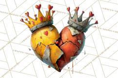 Quirky Valentine Monster Clipart PNG for Cute Printable Product Image 4