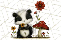Forest Friends Woodland Animals PNG Clipart Mushrooms Art Product Image 4