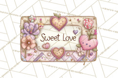 Retro Valentine Candy Shop Clipart PNG Pastel Sweets Product Image 4