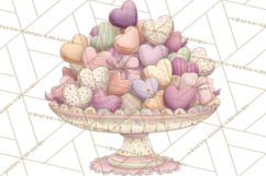 Retro Valentine Candy Shop Clipart PNG Pastel Sweets Product Image 4