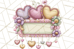 Retro Valentine Candy Shop Clipart PNG Pastel Sweets Product Image 2