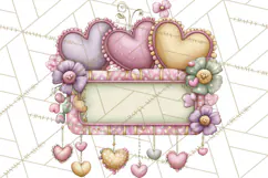 Retro Valentine Candy Shop Clipart PNG Pastel Sweets Product Image 2