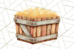 Farm Animals Clipart PNG, Cow Pig Sheep Horse Chicken Goat Product Image 5