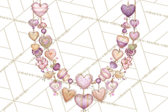 Retro Valentine Candy Shop Clipart PNG Pastel Sweets Product Image 3