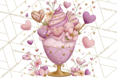Retro Valentine Candy Shop Clipart PNG Pastel Sweets Product Image 5
