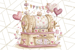 Retro Valentine Candy Shop Clipart PNG Pastel Sweets Product Image 3