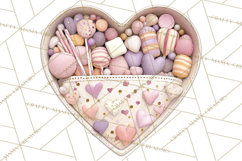 Retro Valentine Candy Shop Clipart PNG Pastel Sweets Product Image 3