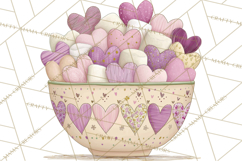 Retro Valentine Candy Shop Clipart PNG Pastel Sweets Product Image 5