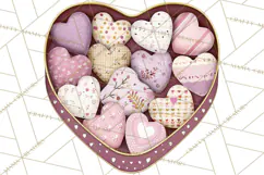 Retro Valentine Candy Shop Clipart PNG Pastel Sweets Product Image 2