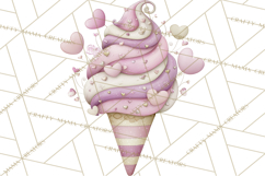 Retro Valentine Candy Shop Clipart PNG Pastel Sweets Product Image 4