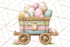 Easter Farm Animals Clipart PNG, Farm Animals Easter Eggs Product Image 4
