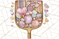 Retro Valentine Candy Shop Clipart PNG Pastel Sweets Product Image 3