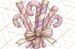 Retro Valentine Candy Shop Clipart PNG Pastel Sweets Product Image 2