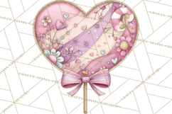 Retro Valentine Candy Shop Clipart PNG Pastel Sweets Product Image 4