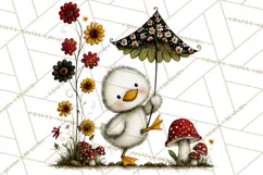 Forest Friends Woodland Animals PNG Clipart Mushrooms Art Product Image 5