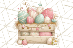 Easter Farm Animals Clipart PNG, Farm Animals Easter Eggs Product Image 5