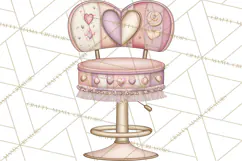 Retro Valentine Candy Shop Clipart PNG Pastel Sweets Product Image 4