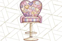 Retro Valentine Candy Shop Clipart PNG Pastel Sweets Product Image 5